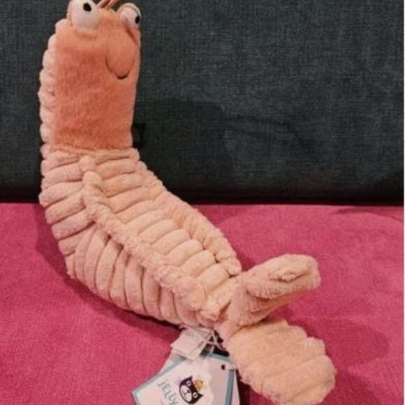 Jellycat Bashfful Bunny with Present Cute RETIRED NWT and Dust Bag - Picture 2 of 5